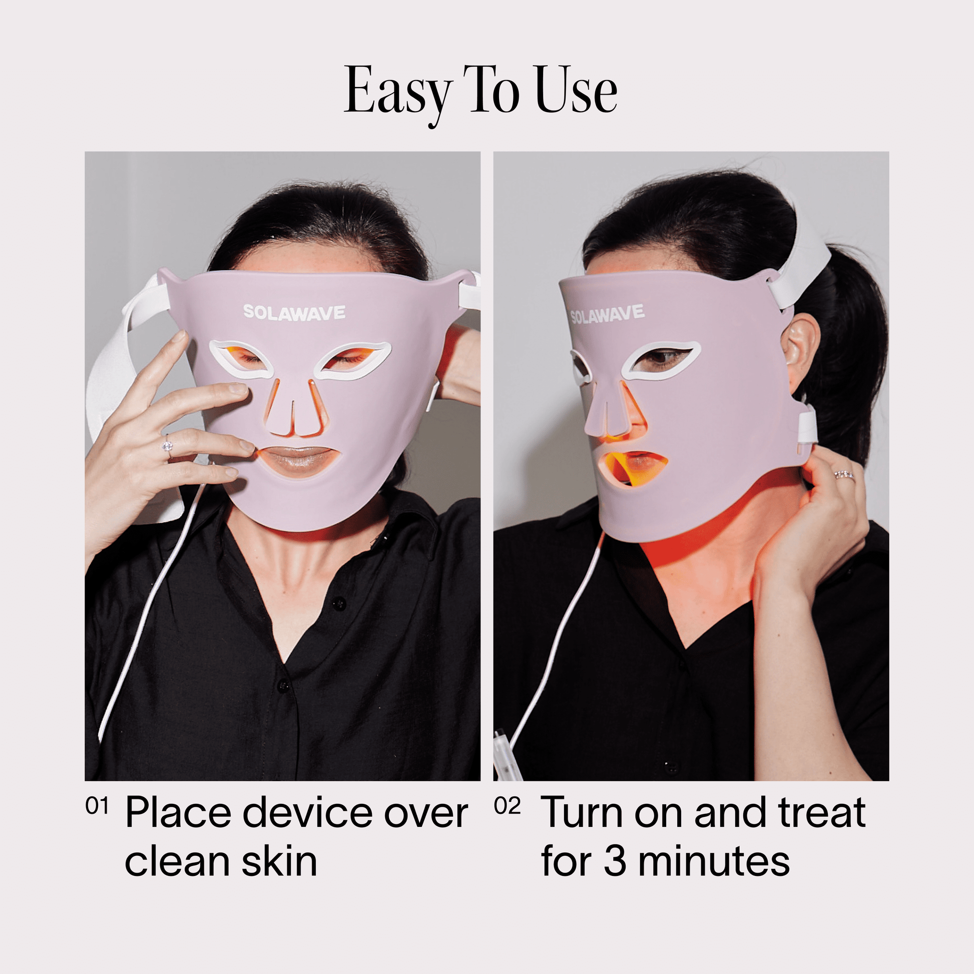 Wrinkle Retreat Pro Light Therapy Mask - LED Red Light Therapy Face Mask for Wrinkles & Anti-Aging, 3-Min Treatment, FDA Cleared